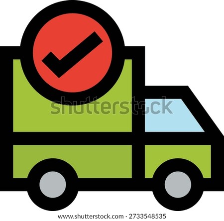 Deliver Vector Icon Design Illustration