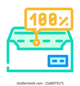 vector de icono de color de pruebas de entregabilidad. signo de pruebas de entregabilidad. ilustración de símbolo aislado