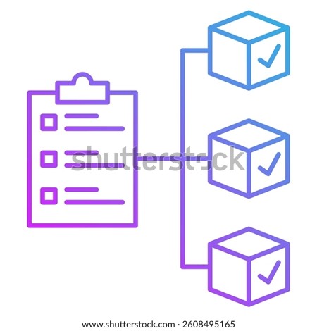 Deliverables icon represented by Deliverables simple symbol Flat style.