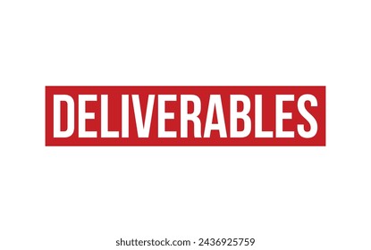 Deliverables Rubber Stamp Seal Vector