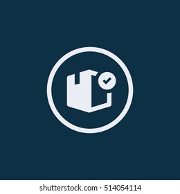 Delivered box icon