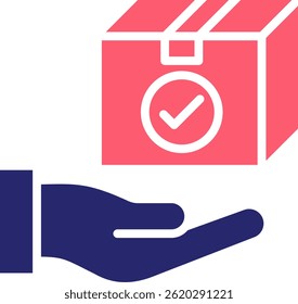 Delivered Icon Fill Vector Illustration