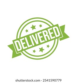 Delivered Letter Rubber Stamp Template