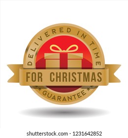 delivered in time for christmas badge