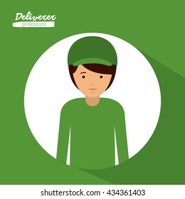 deliverer profession design 