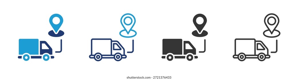 Entrega de conjunto de iconos de colección de varios estilos.
