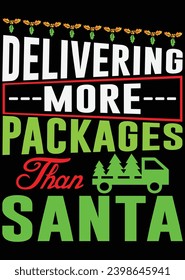 Delivering More Packages Than Santa eps cut file for cutting machine