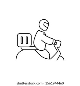 delivering orders, shipping fast, drop off by motorbike