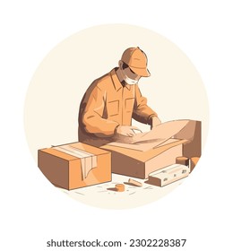 Auslieferung von Arbeitspaketen an das Lagerhaus-Symbol einzeln