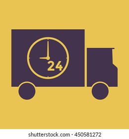 Delivery 24 hour Icon
