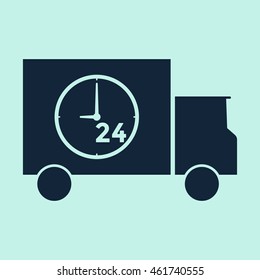 Delivery 24 hour Icon