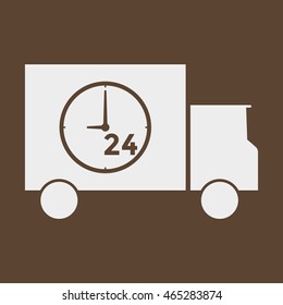 Delivery 24 hour Icon