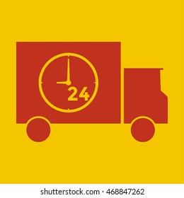 Delivery 24 hour Icon