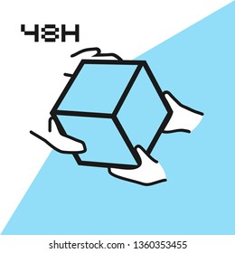 delivery in 48 hours symbol