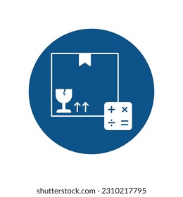 Delivery accounting  Vector Icon with trendy background colors that can easily edit or modify

