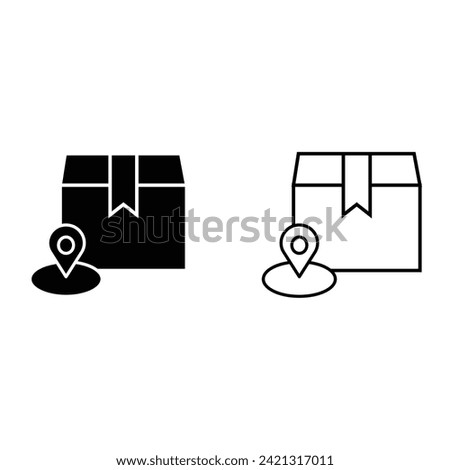 Delivery Address icon. Monochrome simple Food Delivery icon for templates, web design and infographics
