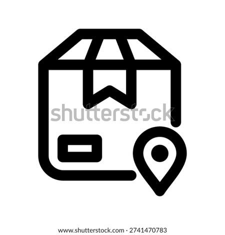 Delivery Address icon vector from Delivery Order Set