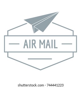 Delivery airplane logo. Simple illustration of delivery airplane vector logo for web