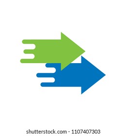 Delivery Arrow Logo Icon Design