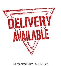 Delivery Available Grunge Rubber Stamp On Stock Vector (Royalty Free ...