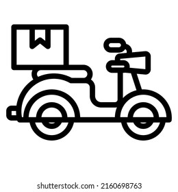 Delivery Bike icon design, vector illustration, best used for presentations