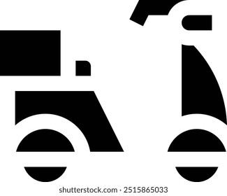Delivery Bike Vector Icon Design Illustration