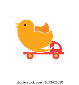 Delivery Bird Logo Icon Design