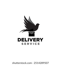 Delivery Bird Logo Vector Symbols Modern