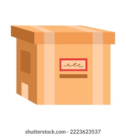 delivery box carton packing icon