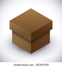 Delivery box design, vector illustration eps 10.