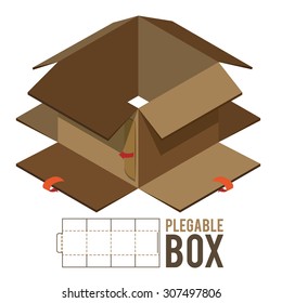 Delivery box design, vector illustration eps 10.