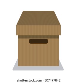 Delivery box design, vector illustration eps 10.