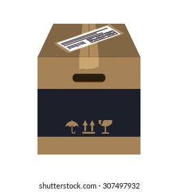 Delivery box design, vector illustration eps 10.