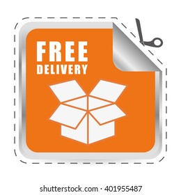 delivery box design , vector illustration