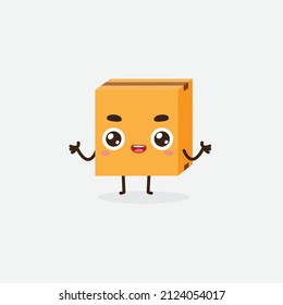 Delivery box face, parcel character 