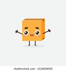 Delivery box face, parcel character 