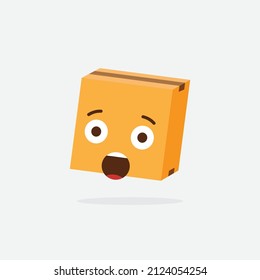Delivery box face, parcel character 