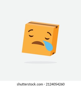 Delivery box face, parcel character 