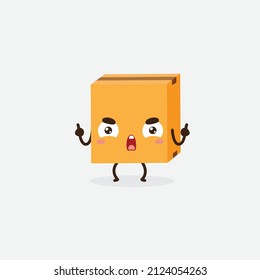 Delivery box face, parcel character 