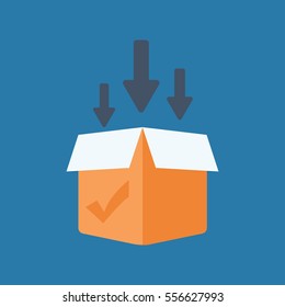 Delivery box icon