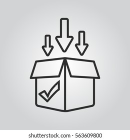 Delivery box icon