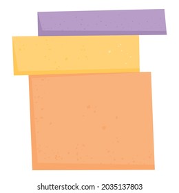 Karikatur-Vektorgrafik des Lieferkastens Kartonpaket. Versandpaket