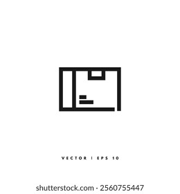 Delivery Box Icon. Editable Stroke