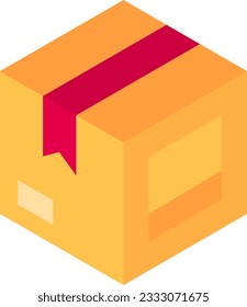 Icono de caja de entrega Adecuado para aplicaciones móviles.