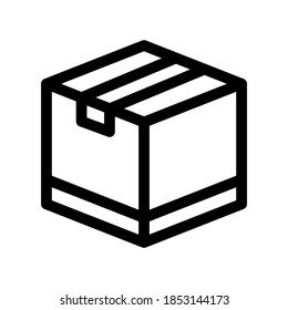 delivery box icon or logo isolated sign symbol vector illustration - high quality black style vector icons
