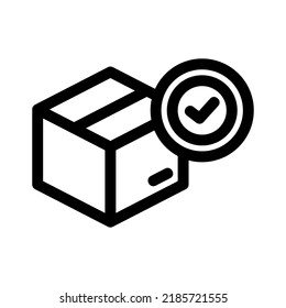 delivery box icon or logo isolated sign symbol vector illustration - high quality black style vector icons
