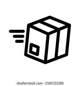delivery box icon or logo isolated sign symbol vector illustration - high quality black style vector icons
