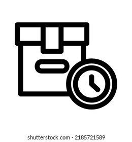 delivery box icon or logo isolated sign symbol vector illustration - high quality black style vector icons
