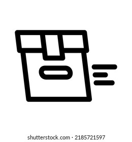 delivery box icon or logo isolated sign symbol vector illustration - high quality black style vector icons
