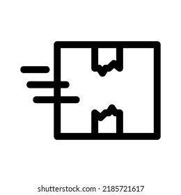 delivery box icon or logo isolated sign symbol vector illustration - high quality black style vector icons
